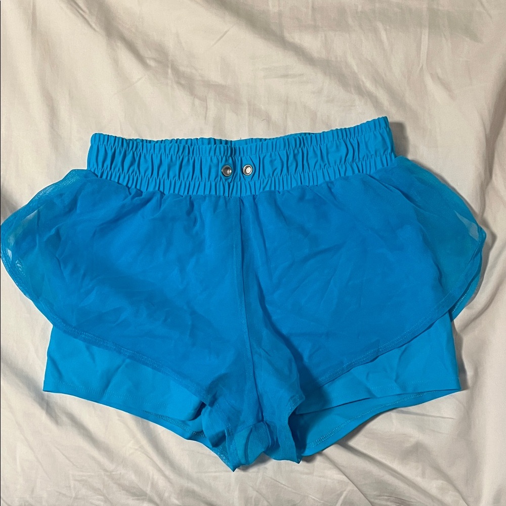 Purple Pixie Blue Athletic Shorts